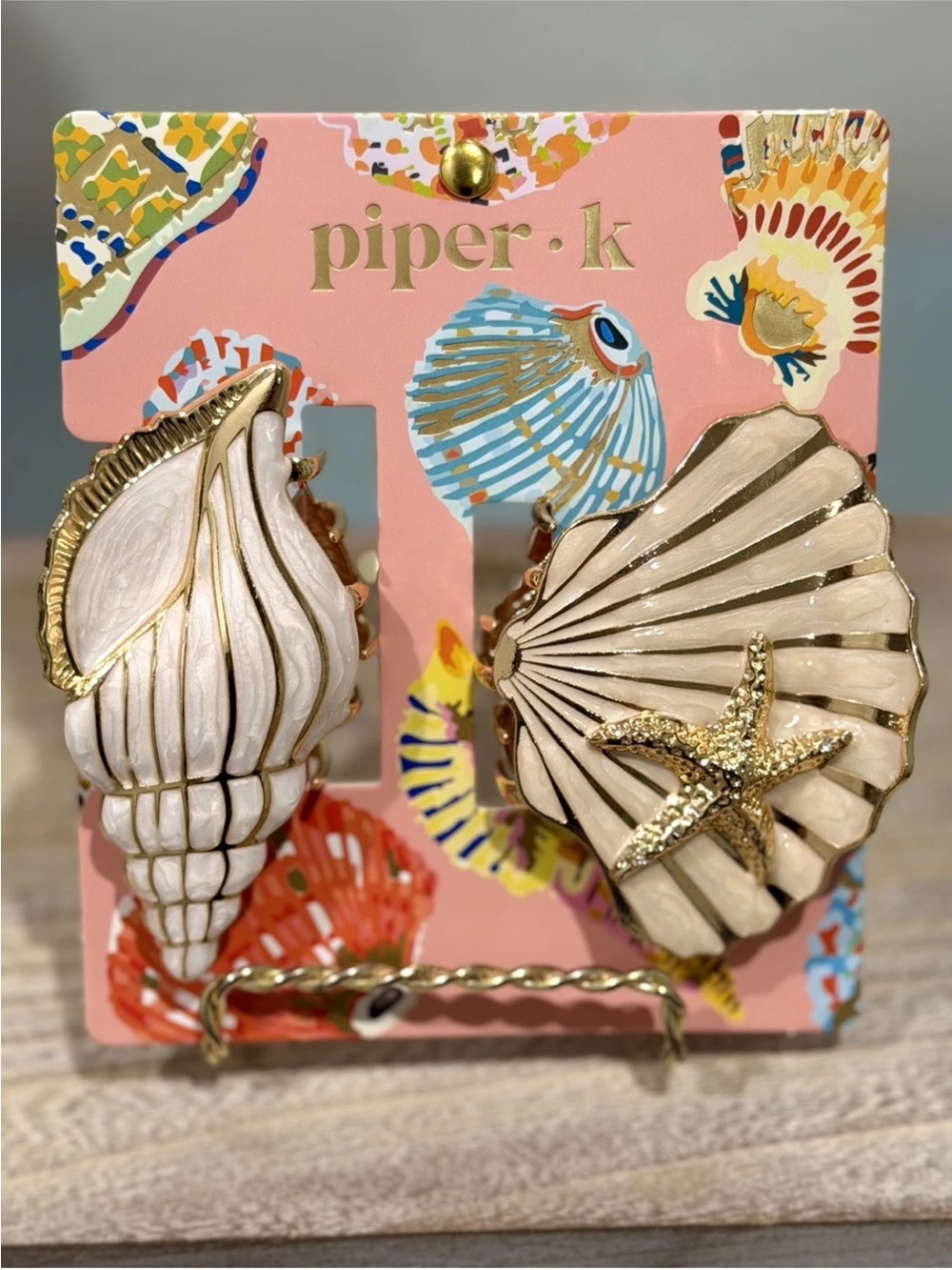 Piper K Seashell Conch Starfish Hair
Claw Clip - Set Of 2
